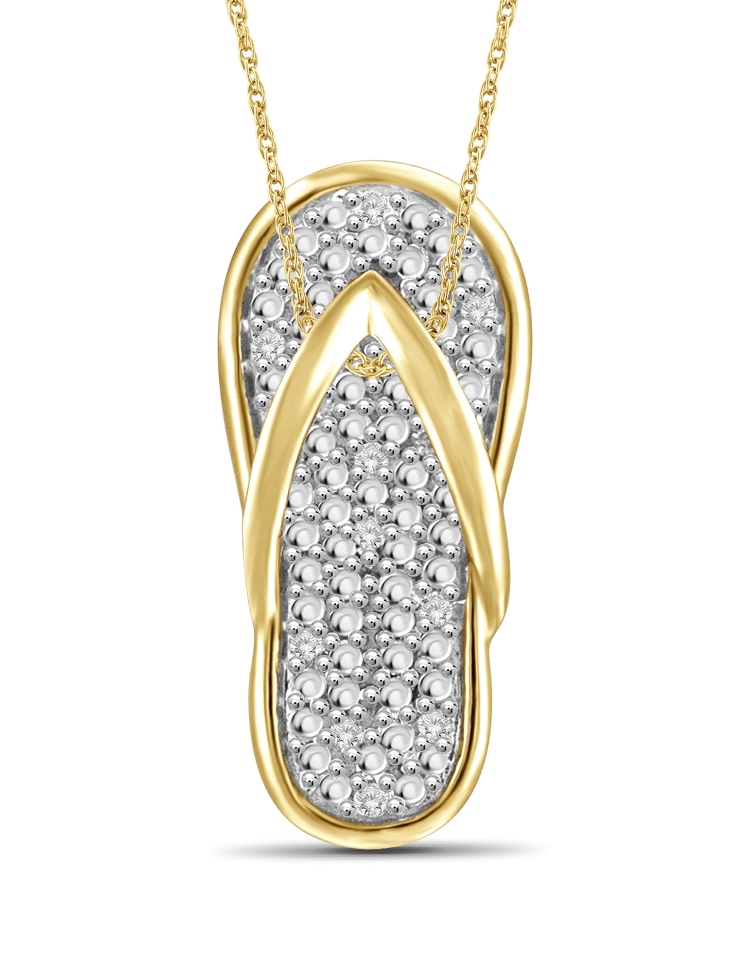 Silver Flip Flop Pendant 
