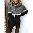 thumbnail image 4 of Sudadera con cuello alto para mujer, sudaderas con capucha para mujer, sudaderas con capucha casuales de color puro para mujer, sudaderas con capucha de manga larga, resultados impresionantes, 4 of 6
