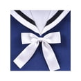 thumbnail image 5 of Girls Dress Swing School Uniform Bow Tie Sailor Collar Short Sleeve 8 Years, 5 of 6