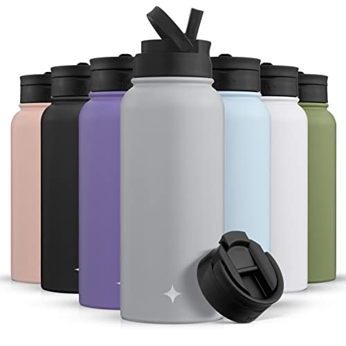 ?JoyJolt botella de agua triple aislada con tapa de paja Y JoyJolt JoyJolt