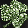 thumbnail image 3 of CafePress - Skulls Shamrock Women's Dark Pajamas - Women's Short Sleeve Print T-Shirt and Pants Dark Cotton Pajama Set, 3 of 7