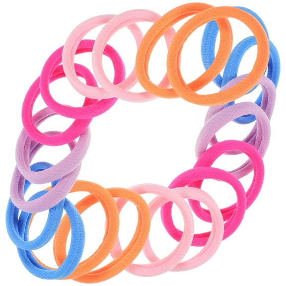 LOLIPPYY 20Pcs Small Wool Fabric Hair Ties Elastic Bands for Secure Hair Styling