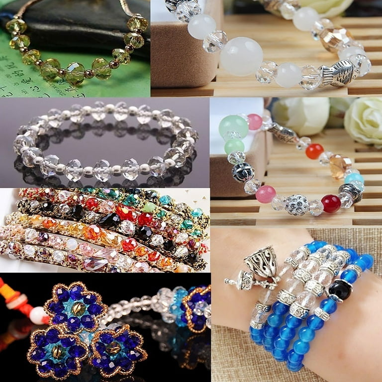 60pcs Glass Beads Bracelets Earring Beads Weeding Table Scatter Beads  Jewelry Spacer Beads Mini Glass Balls Earrings Bead Charms Mini Beads  Bracelet