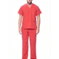 Dagacci Medical Uniform Unisex Scrubs Set Scrub Top and Pants