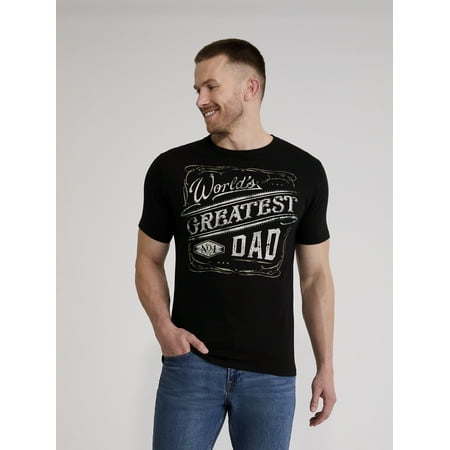 Father's Day World's Greatest Dad Men's and Big Men's Graphic Tee from Way to Celebrate, Sizes S-3XL