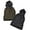 Black(Gold & Silver), variant on Women's Cable Knit Winter Warm Pom-Pom Knit Beanies with Rhinestone Accent Design, Black / Gold