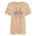 thumbnail image 4 of GaThRRgYP Tops for Women Trendy,Plus Size Tops for Women Dressy,GaThRRgYP Women's Fashion Crewneck Printed Short Sleeve T-shirt Casual Loose Shirt Tops, 4 of 4