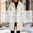 thumbnail image 3 of Yijfswar Cardigan for Women Hooded Long Fleece Jacket Button Down Outerwear, 3 of 5