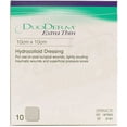 thumbnail image 2 of DuoDERM Extra Thin CGF Hydrocolloid 4"x4" Sterile Self-Adhesive Dressing for Management of Lightly Exuding Wounds, Flexible, Latex-Free, Beige, 187955, Box of 10, 2 of 2