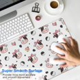 thumbnail image 4 of Long Mouse Pads for Desk,White Cow Bow Pattern Desk Mats on Top Of Desks, Desk Mouse Pad Extra Large with 3mm Non-Slip Base and Stitched Edge for Gaming,Office,Work,Home 31.5"x11.8", 4 of 6