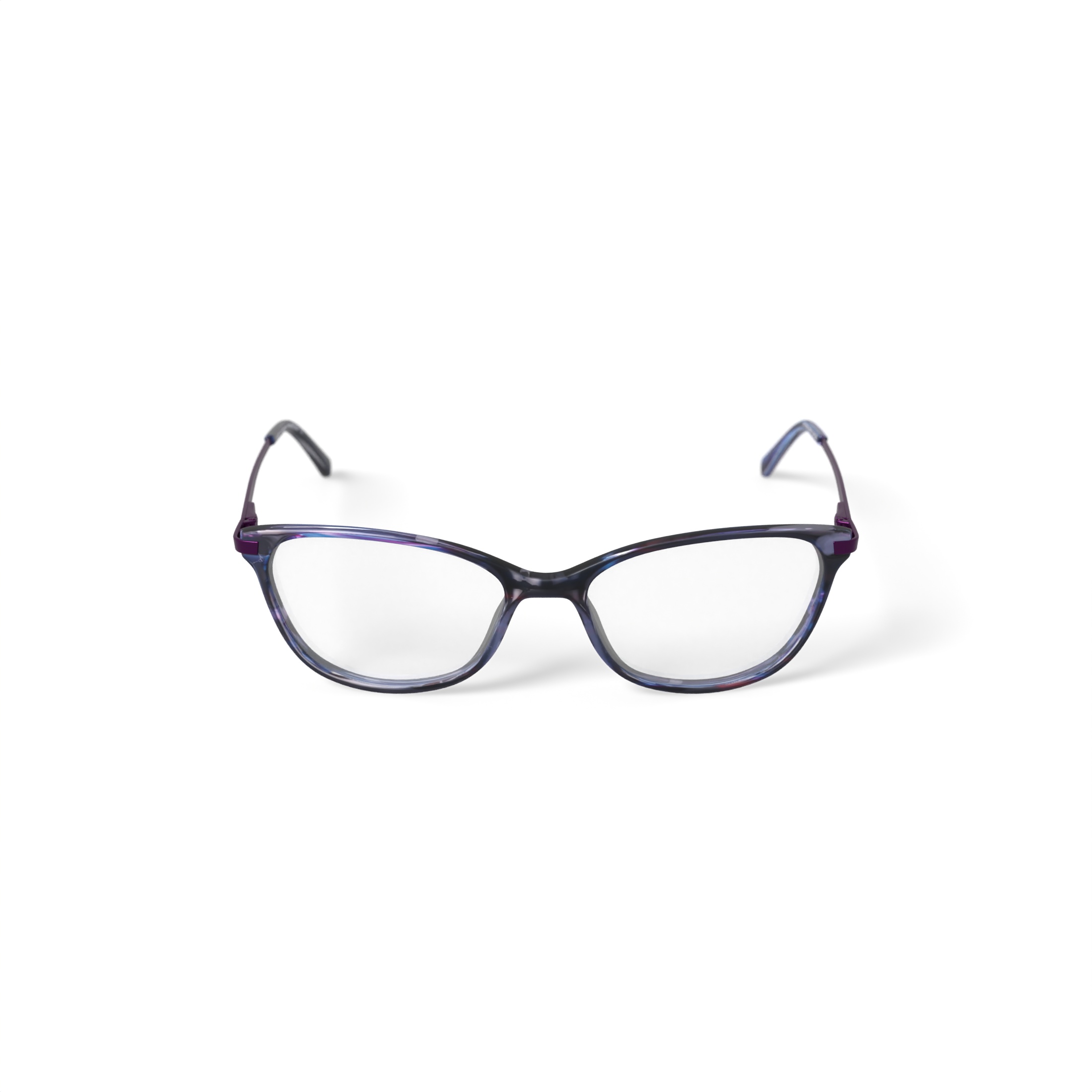 EasyClip Women's TK1183 Oval Prescription Eyeglasses with Case, Blue