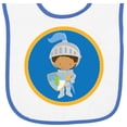 thumbnail image 2 of Inktastic Knight Fairytale Kids Baby Terry Cloth Bib, 2 of 3