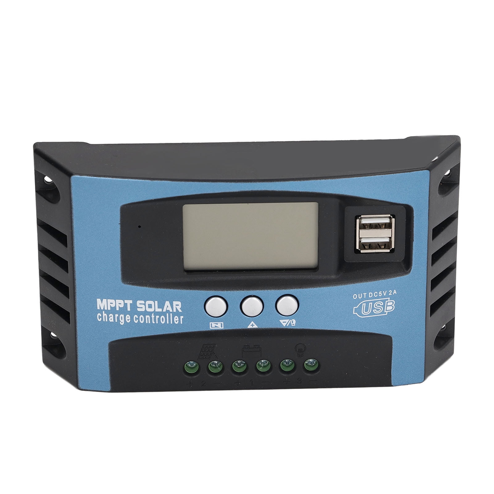 MPPT Solar Charge Controller with Dual Voltage Regulation, LCD Display, and Multiple Protections - 12V/24V, 100A