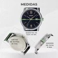 thumbnail image 3 of Reloj Casio Mtpv002 L1b3 Hombre Fechador Correa Correa Negro Bisel Plateado Fondo Negro MTP-V002L-1B3, 3 of 7