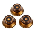 thumbnail image 3 of EeaseCA 3PCS/Set Round Guitar Knobs Volume Tone Control Knobs Rotary Knobs Epiphone Style Electric Guitar Parts Replacement GD39 (Light Brown), 3 of 7
