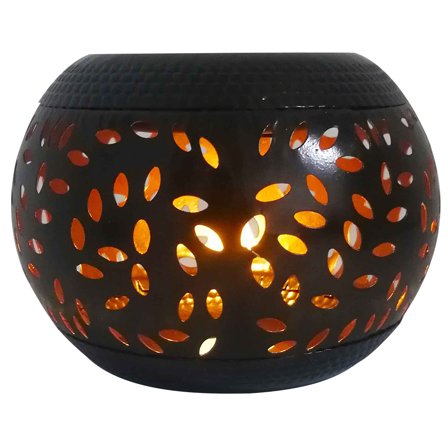 Solar Ornament Light Garden Lamp Powered Lights Desktop Table Lamps Black