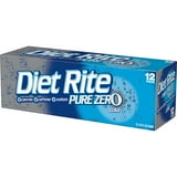 Diet Rite Pure Zero Cola Drinks, Caffeine Free, 12 fl oz, 12 Pack Cans ...