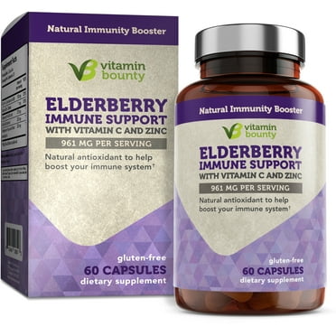 Vitamin Bounty Elderberry Immune Support, 961 mg, 60 Capsules