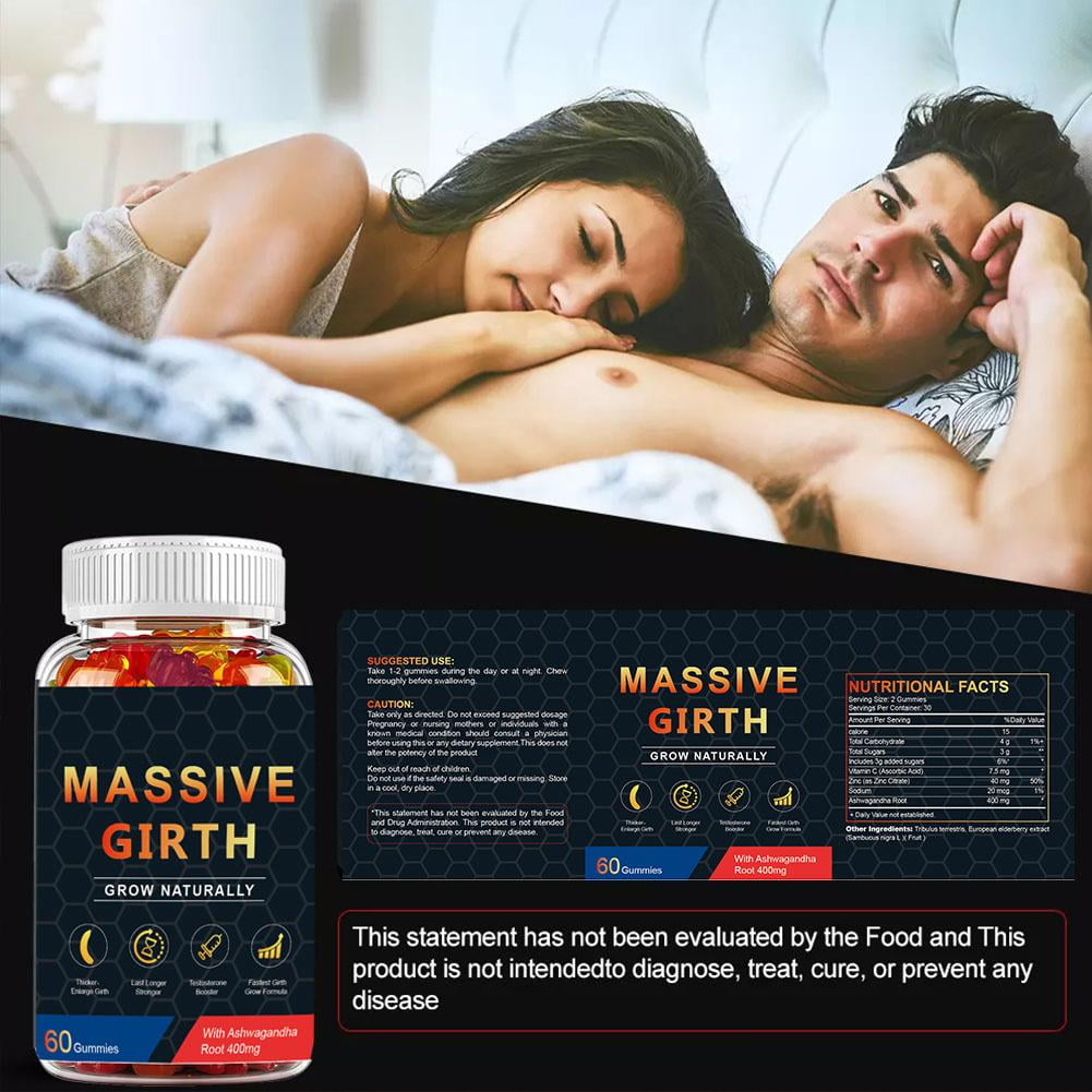 Male Enhancing 60 Gummies Massive Girth Enlargement Support Testosterone Extreme - Foto 10