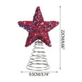 thumbnail image 3 of Xuniizn Star Tree Topper, Glitter 3D Shatterproof Star, Christmas Tree Top Decor for Indoor Outdoor Holiday Home Party, Iron, 3 of 8