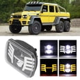 thumbnail image 4 of 7in Square Headlight ,Turn Signal Halo DRL With H4 To 3pin Cable Replacement For YJ/Cherokee XJ/Comanche MJ Car Accessory, 4 of 8