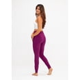 thumbnail image 4 of DEVOPS 2 Pack Women's Yoga Jogger Pants with Side Pocket Sweatpants (Medium, Black/Purple), 4 of 5