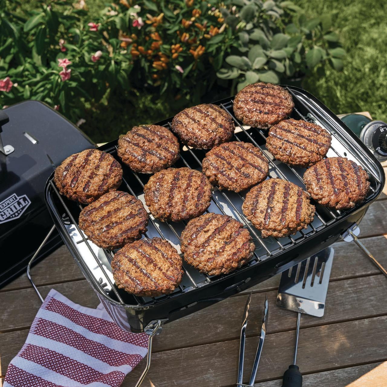 Expert Grill 1-Burner Black Portable Propane Gas 17.5 inch Grill, with Removable Lid