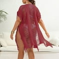 thumbnail image 5 of gakvbuo Summer Beach Cover Up Dress For Women Swimwear Bikini Bathing Suit Coverups Women’s Plus Bathing Suit Cover Up For Beach Pool Swimwear Crochet Dress, 5 of 5