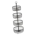 thumbnail image 4 of Cesta de frutas de varios niveles, cesta de alambre de hierro con asa, estructura resistente y duradera, cesta para frutas 4 capas, 4 of 9