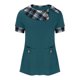 thumbnail image 4 of Fiudx Ropa de Mujer Blusa Informal de Manga Corta con Bolsillo y Botones para Mujer a La Moda, 4 of 6