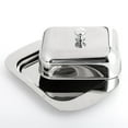 thumbnail image 4 of Unbranded Stainless Steel Butter Dish Box, Shiny Cheese Server with Easy-Lift Lid, 4 of 6