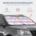 thumbnail image 4 of Saiise Flamingo1 for Foldable Car Sun Shades (2-Pack) Offer Sun Protection with an Easy-fold Design for Convenient Windshield Shading-Medium, 4 of 6