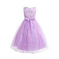 thumbnail image 4 of TiaoBug Sequined Lace Flower Girl Dress Wedding Bridesmaid Ball Gowns, 4 of 7