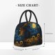 thumbnail image 2 of Easygdp Oil Starry Sky Sunflower Bolsa de Almuerzo Insulada Grande, Forro de Aluminio, Diseño Espacioso, a Prueba de Fugas, Ideal para Trabajo, Picnics, Viajes y Actividades al Aire Libre, 2 of 6