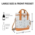 thumbnail image 2 of Tirrinia Polyester Leakproof Insulated Wine Tote Cooler Bag,Wine Carrier,Champagne Carrier Bag,Portable Waterproof Wine Bag, 2 of 7