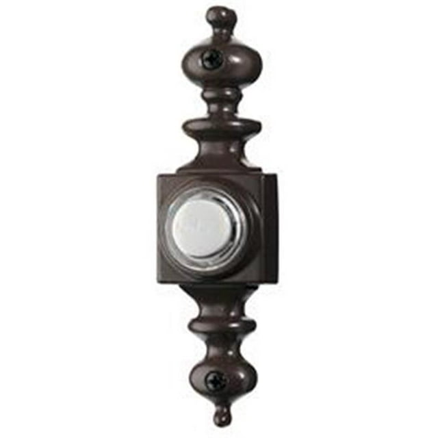 Broan-Nutone PB4LBR Lighted Dimensional Pushbutton, Oil-Rubbed Bronze