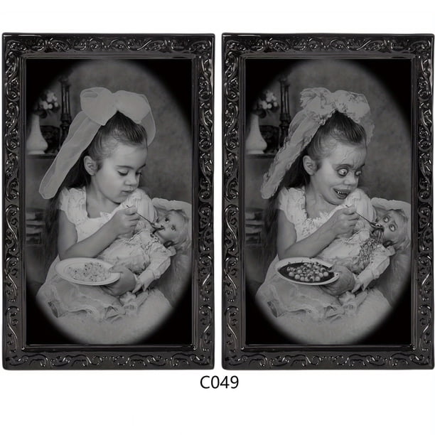 Horror Picture Frame Lens 3D Face Changing Horror Portraiture Haunted Weird Party Supplies Gifts