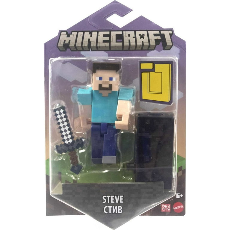  Mattel Minecraft Craft-A-Block Biome Builds Steve Figure,  Authentic Pixelated Video-Game Character, Action Toy to Create, Explore and  Survive, Collectible Gift for Fans Age 6 Years and Older : Toys & Games