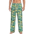 thumbnail image 2 of Lsque Animals with Leaf Print Men's Pajama Pants, Lounge Pant - Comfortable Home Wear,Elastic Waistband, Stylish Design-X-Large, 2 of 9