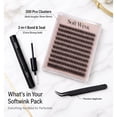 thumbnail image 4 of Soft Wink Lash Extension Kit – Cluster Lashes 10–18mm with Bond, Seal & Tweezers, 4 of 9