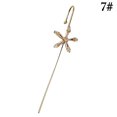 thumbnail image 2 of Women Ear Climber Lightning Crystal Snowflake Ear Wrap Crawler Leaf Ear Crawler, 2 of 10