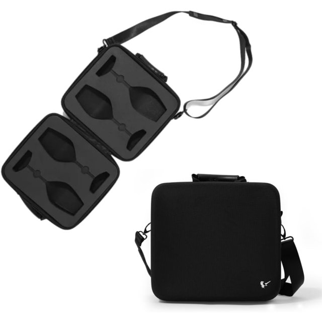 VINOPIE 2pcs Wine Glass Carrying Case Holder Carrier – Durable Travel Case with EVA Foam Inserts, Fits Riedel Fatto a Mano Champagne (Glasses Not Included)