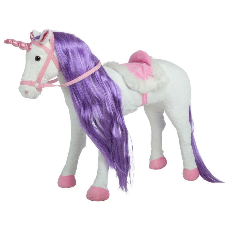 Free Shipping! Happy Trails Ride On Unicorn Horse with Gallop and