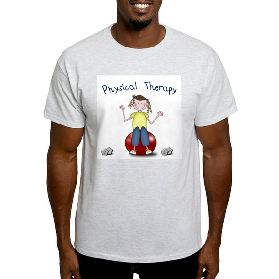 CafePress - Physical Therapy Therapy Ba Ash Grey T Shirt - Men's Classic Graphic T-Shirt