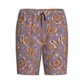 thumbnail image 4 of Wukai Daisies Flowers Men’s Short Pajama Pants With Pockets Soft Sleep Pj Shorts for Men-Small, 4 of 6