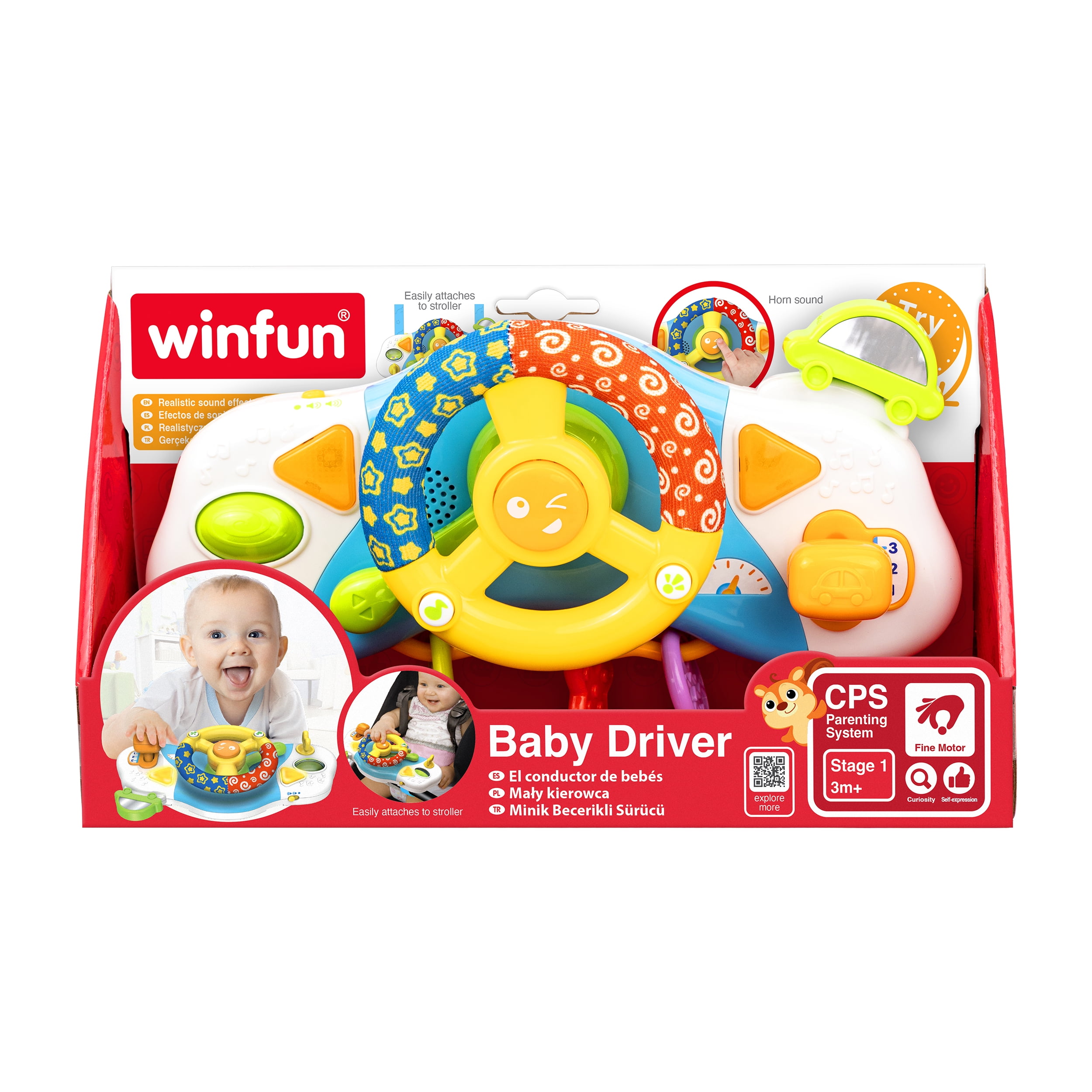 Winfun Activity Steering Wheel -  Ages Group Infants 3 Months and up