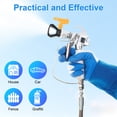 thumbnail image 6 of Uxcell 1-Set Airless Paint Sprayer Tips and Flat Tip Guard Base, 304SS Reversible Spray Tips with 1 Pad for Homes [Yellow, 517], 6 of 7