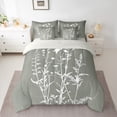 thumbnail image 2 of Homewish Chic Floral Leaves Bedding Comforter Set 7pcs for Female Men Women,Vintage Aesthetic Queen Bedding Sets Super Cozy,Botanical Plants Queen Sheet Sets,Microfiber Bedroom Decor,Reversible, 2 of 8