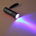 thumbnail image 1 of 9LED UV Linterna portátil Luz morada Antideslizante 395nm Retroiluminación (Negro) Wdftyju  Para estrenar, 1 of 5