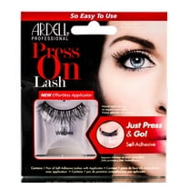 Ardell Press-On Lash Wispies Self-Adhesive Lashes - Natural Look False Eyelashes, No Glue Needed, 1 Pack